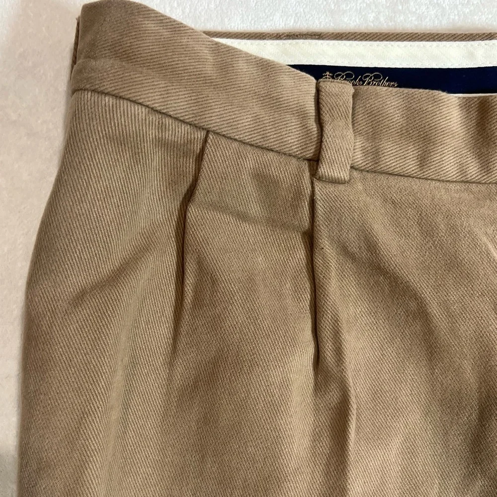 Brooks Brothers Elliot 36W 30L Heavy Cotton Corduroy Structured Brown Chinos